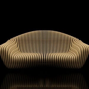 Parametric Wooden Sofa – Modern Office Furniture 3D Craft CNC Router ...