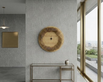 Parametric Wooden Wall Clock | Modern CNC Design | Digital Download