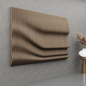 Parametric Wavy Wooden Wall Art: CNC Router Files (DXF & DWG, Digital Download)