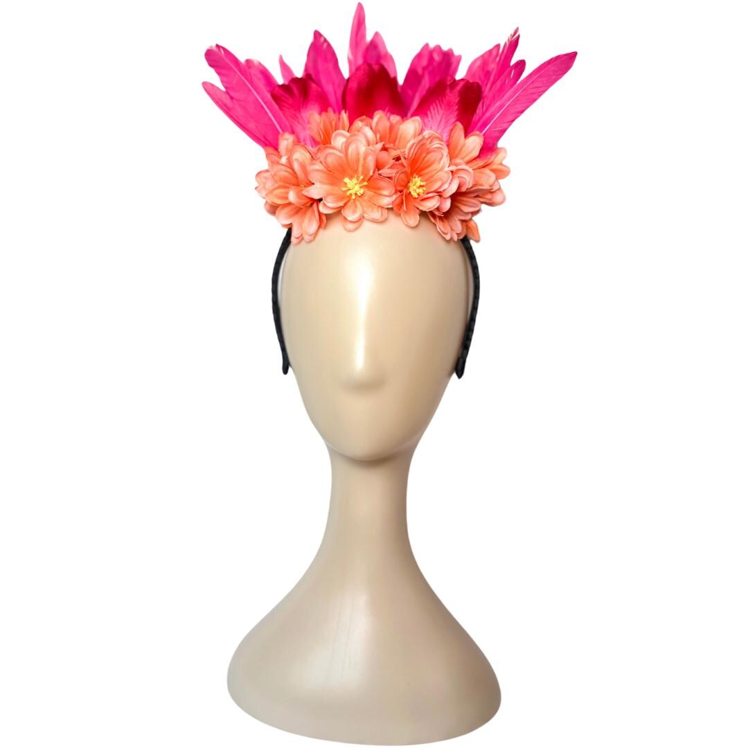 Fuchsia Queen Fascinator - Etsy display picture 2