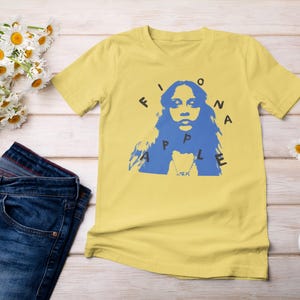 Fiona Apple Graphic Tee: Retro 90s Indie Music Band Shirt image 8