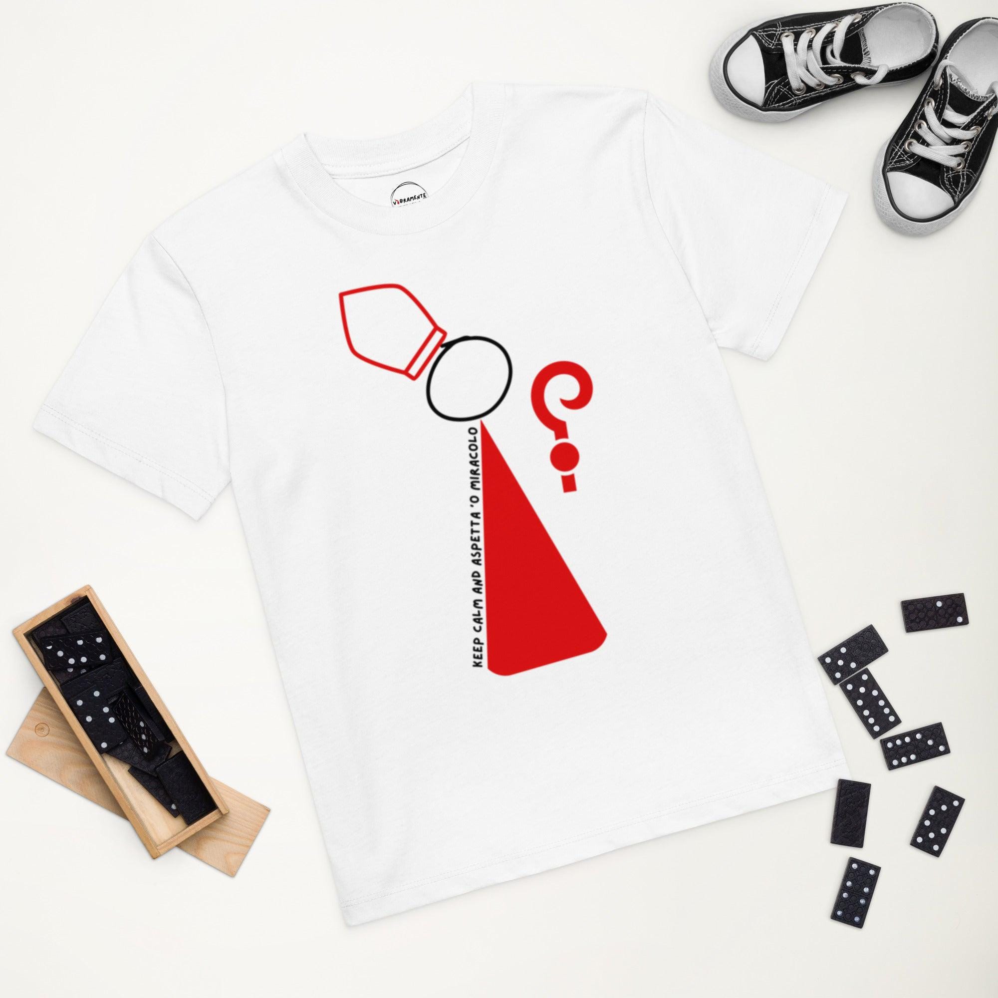 Organic Cotton T-Shirt for Kids GENNARINO ROSSO