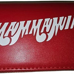 Cartera de mano para mujer MAMMAMIA, de piel vegana Maneskin, Rock Glam, con doble cremallera, fabricada en Italia
