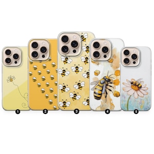 Honey Bee Phone Case Bumblebee Save The Bees Cover for iPhone 16 Pro, 15, 14, 13, 12, Samsung S25, S24, S23, S22, A16, A56, A35, Pixel 9, 8A