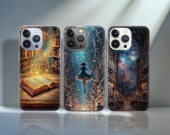 Wizarding School Phone Case Fantasy Castle cover for iPhone 16e, 17 Pro Max, 15, 13, Samsung S26, A56, Pixel 10, 9A