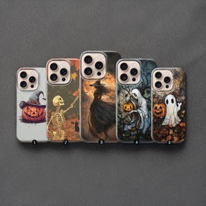 Halloween Phone Case - Spooky Horror Movie Cover for iPhone 16 Pro Max 15 14 13 12 11 Plus, Samsung S24 Ultra S23 S22 S21 S20