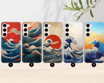 Japanese wave Phone Case Phone case Cover for Samsung Galaxy S24 FE  S25 Edge A26 A71 A56