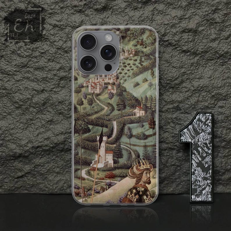 Mittelalterliche Handyhülle Renaissance Painting Cover für iPhone 16e, 17 Pro Max, 17 Air, Samsung S25 Edge, A16, Pixel 10, 9A 1