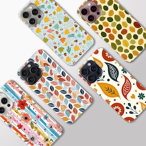 Autumn Phone Case Trendy Colorful Leaves Magsafe cover for iPhone 16e, 17 Pro Max, 15, 13, Samsung S26, A56, Pixel 10, 9A