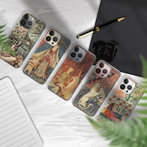 Mittelalterliche Handyhülle Renaissance Painting Cover für iPhone 16e, 17 Pro Max, 17 Air, Samsung S25 Edge, A16, Pixel 10, 9A Bild 2