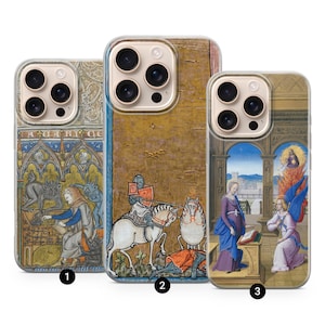 Mittelalterliche Kunst Handyhülle Renaissance art Für iPhone 16 Pro, 15, 14, 13, 12, 11, Google Pixel 9 Pro, 8, 7A, Samsung S25, S24 FE, A26, A3