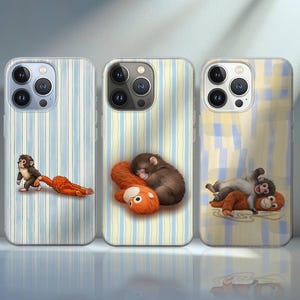 Punch Monkey Phone Case Japanese Macaque cover for iPhone 16e, 17 Pro Max, 15, 13, Samsung S26, A56, Pixel 10, 9A