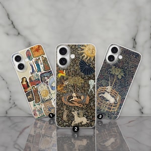 Mittelalterliche Kunst Handyhülle Fine Art Cover für iPhone 16e, 15, 14, 13, 12, 11, Google Pixel 9 Pro, 8, 7A, Samsung S25 edge, S24 FE, A71, A36