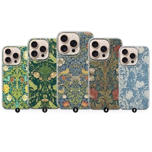 William Morris Phone Case Crafts Cover for Samsung Galaxy S23, S24 Ultra, S25 Plus, S24 FE and A15, A35, A55
