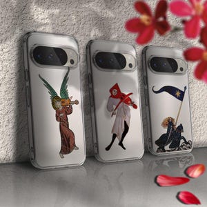 Renaissance Art Handyhülle: Mittelalterliche Kunst Klare Abdeckung für iPhone, Samsung und Google Pixel