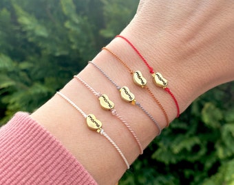 Mama Silk Bracelet: Handwritten Heart, Mother's Day Gift