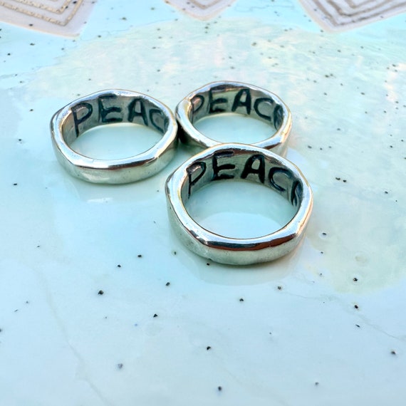 Etsy outlet peace ring