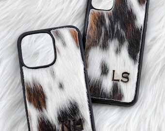 Branded Cowhide iPhone Case