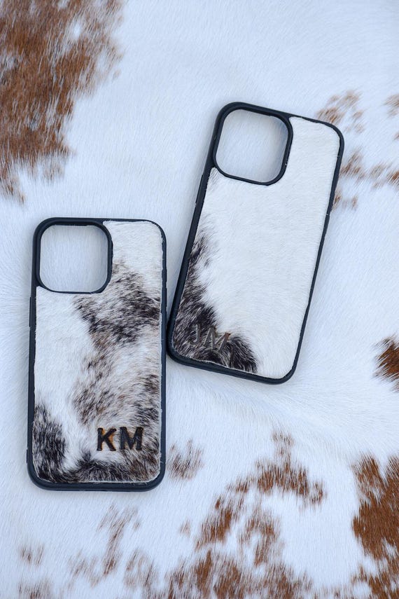 Branded Cowhide iPhone Case