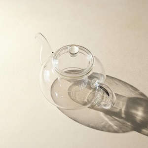 Tetera de vidrio de borosilicato con filtro integrado (400 ml)