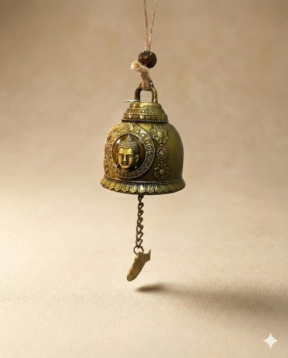 Campana del Buddha Feng Shui – Bronzo invecchiato, arredamento Zen per la casa - Italia