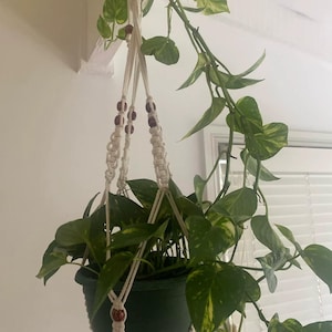 Handmade Macramé Hanging Planter - Bohemian Flower Pot, Wall and Yard Decor, Hanging Plant Basket