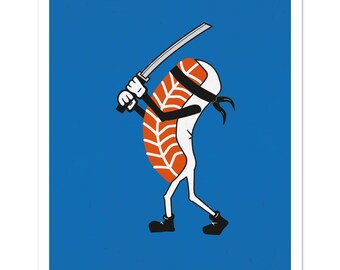 Sushi Samurai: Pop Art Giclee Print