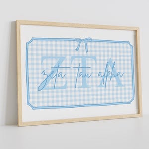 Custom Sorority Print, Sorority Wall Print, Sorority Digital Print, Sorority Print Download, Big Little Gift, Digital Print, Preppy Decor