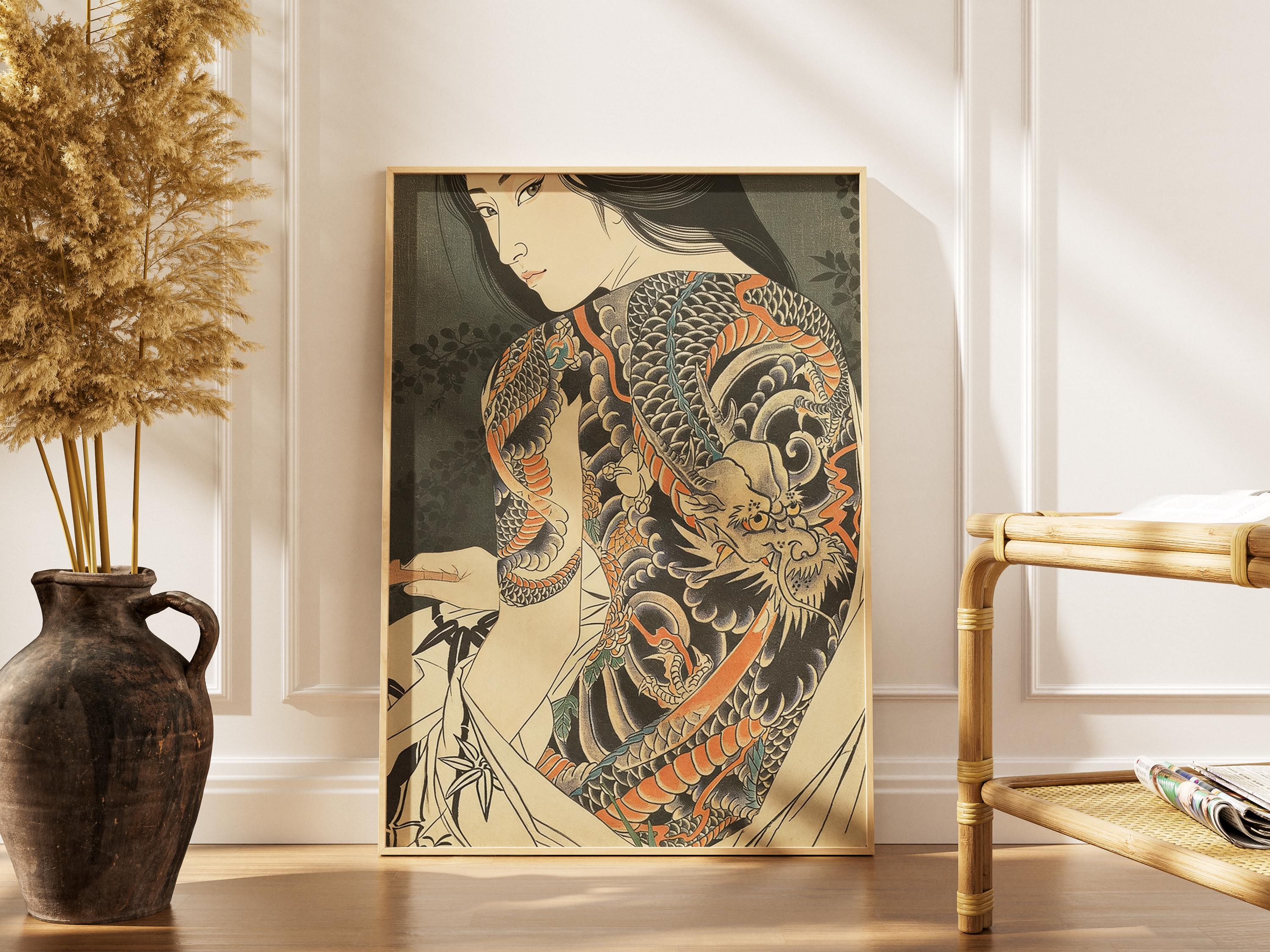 Samurai girl tattoo - Etsy 日本