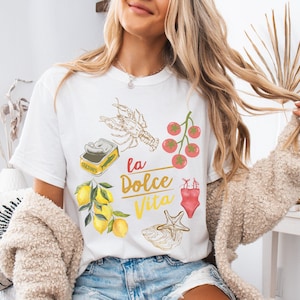 Tomato Girl Summer T-Shirt: La Dolce Vita Italian Tee