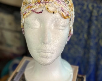 Gorro suave estilo boho para quimioterapia / Gorro ligero para la caída del cabello / Gorro cómodo hecho a mano / Gorro elegante para mujeres / Regalo para personas con cáncer
