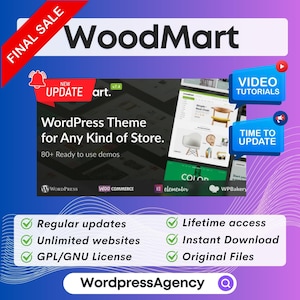 WoodMart - WooCommerce Wordpress Theme | Woodmart Theme, Wordpress Themes, Lifetime Updates, Latest Version