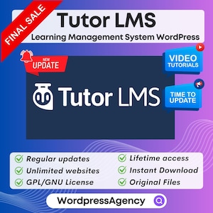 Tutor LMS Pro - プレミアム学習管理システムWordPress | WordPressプラグイン、生涯アップデート、最新バージョン