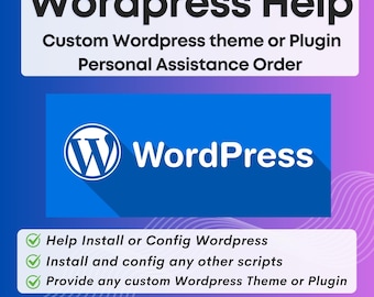 Aangepaste WordPress-bestelling | Wordpress-ondersteuning | Hulp bij toevoeging