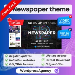 Newspaper - Best News & WooCommerce WordPress Theme | Newspaper Wordpress, Wordpress Themes, Lifetime Updates, Latest Version