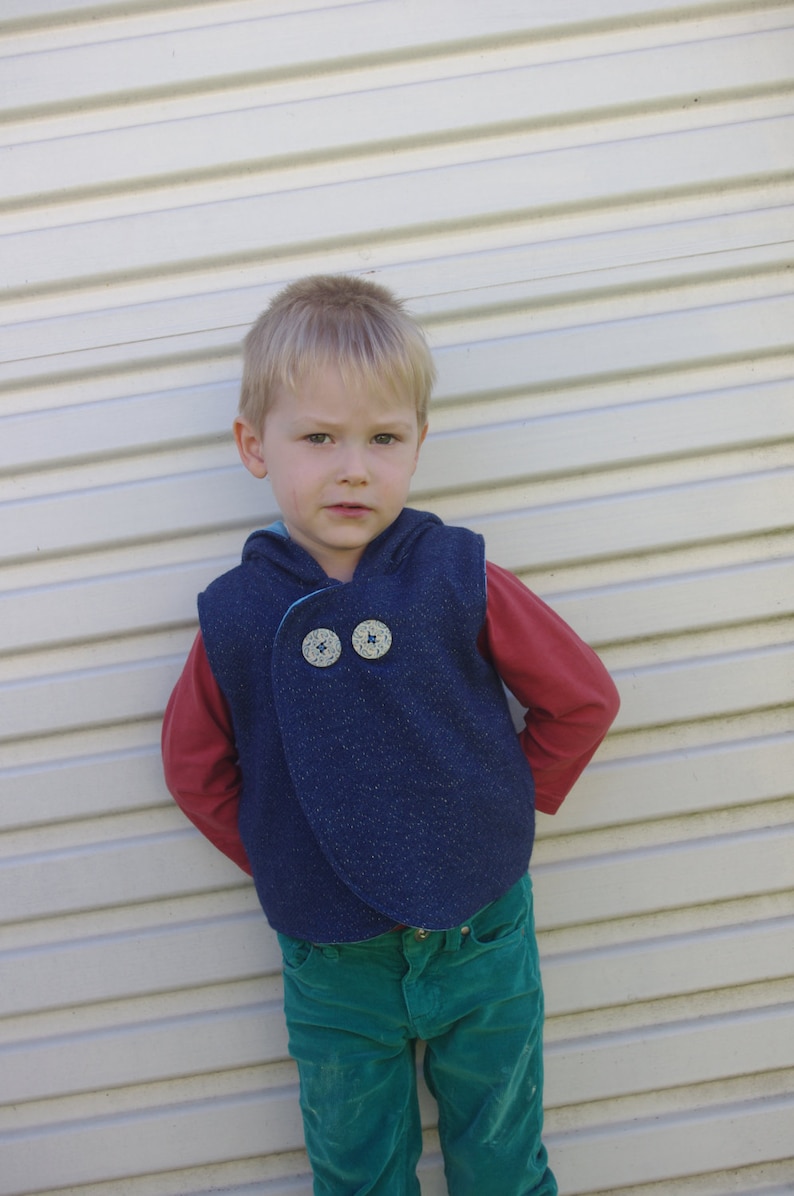 Woollen Vest 6m-6years Boy or Girl By LittleKiwisCloset image 5