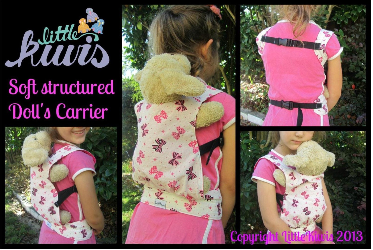 Kid's Dolls Carrier PDF Pattern Etsy