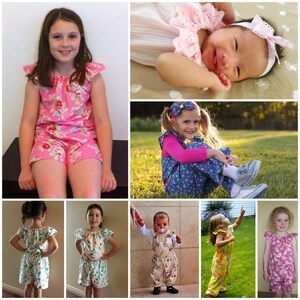 Flutterby ROMPER nb-12yrs PDF Pattern By LittleKiwisCloset image 2