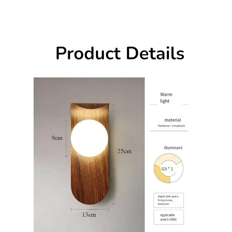 Nordic Wooden Wall Lamp | Walnut or Natural LED Sconce - Etsy - Unique Wall Sconce Lighting Featuring Nordic Patterns