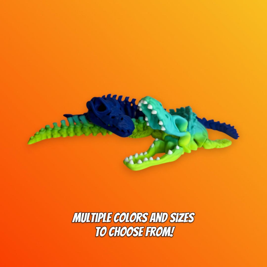 3D Skeleton Mosasaurus! Multiple Colors & Sizes! - Etsy