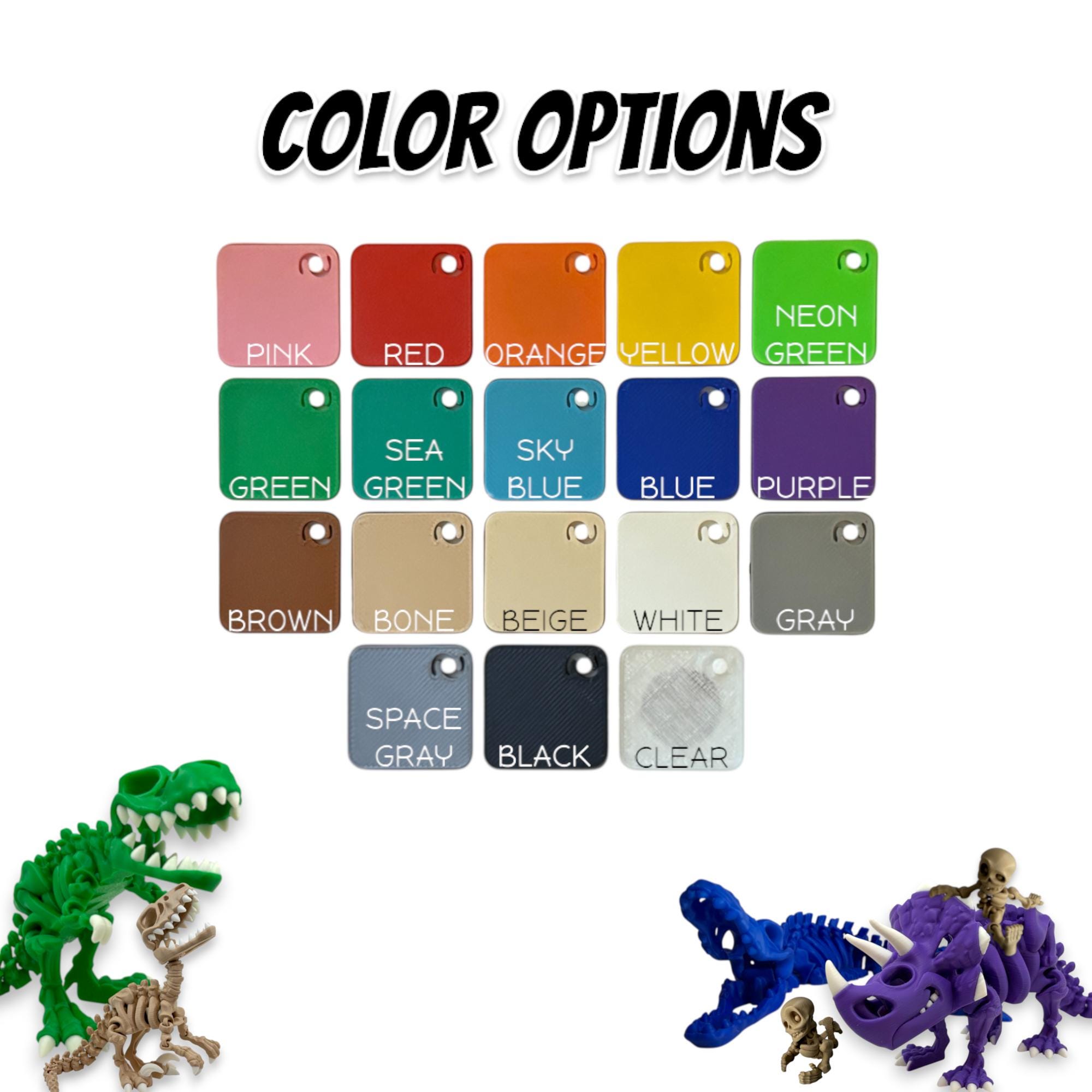 3D Skeleton Mosasaurus! Multiple Colors & Sizes! - Etsy