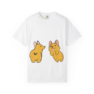 Cute Corgi Design Unisex T-Shirt, Animal Lover Gift, Casual Wear, Pet-Themed Apparel, Summer Outfit, Gift for Dog Owners