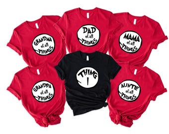 Personalized "Thing" Family Matching Shirts: Custom Mother & Child Tees