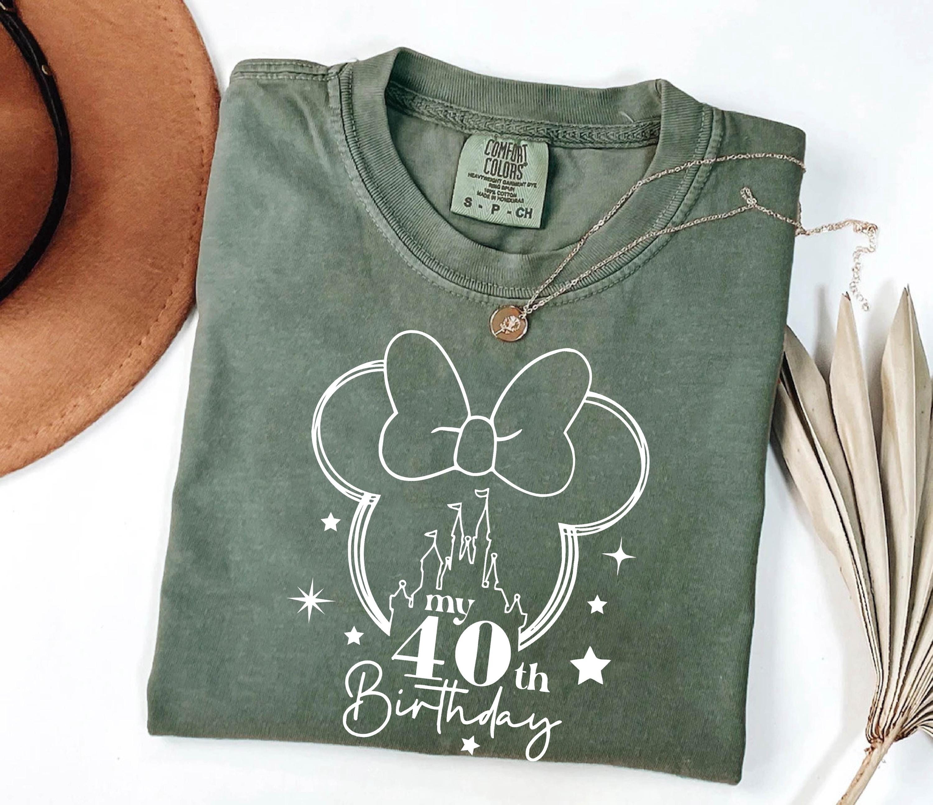 My 40th Birthday Comfort Colors Shirt,Disney Birthday 40th Tee,40th Birthday Shirt of 2025,Minnie 40 Years Old Shirt,Gift For 40th Birthday