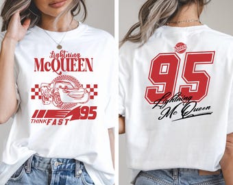 Comfort Colors Vintage Lightning McQueen T-Shirt, Radiator Springs Shirt