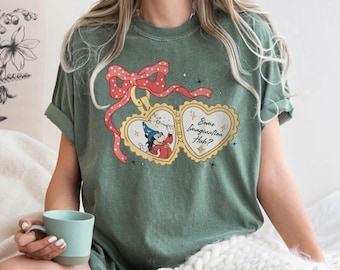 Coquette Sorcerer Mickey Mouse Comfort Colors Tee, Retro Fantasia Movie Shirt