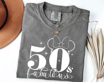 50th Birthday Shirt of 2025,50th Birthday Gift Women,Minnie 50 Years Old Comfort Colors Tee,Disney BirthdayS Shirt,50th Birthday Best Friend