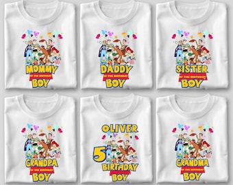 Custom Toy Story Birthday T-Shirt: Matching Family Tees