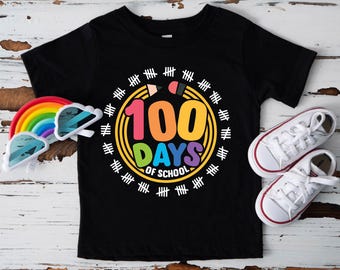 100 Days of School Shirt,Back to School Shirt,100th Day of School Celebration Sweater,Funny Gift For Teacher,Happy School Shirt
