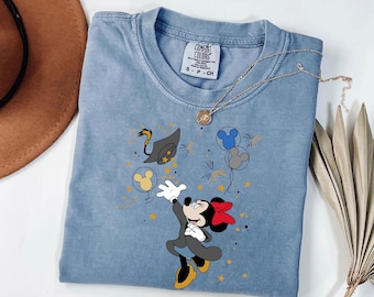 Comfort Colors Disney Graduation Shirt,Minnie Graduation Tee,Minnie Mouse Shirt,Graduation Gift,Disney Grad Shirt,Graduation Family Trip Tee